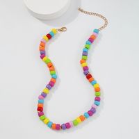 Wholesale Jewelry Bohemian Color Resin Necklace Nihaojewelry main image 4