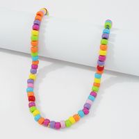 Wholesale Jewelry Bohemian Color Resin Necklace Nihaojewelry main image 5