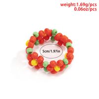 Nihaojewelry Wholesale Jewelry Simple Colorful Daisy Woven Beads Ring main image 6