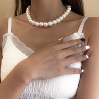 Vente En Gros Bijoux Simple Collier De Perles D&#39;imitation Nihaojewelry main image 1