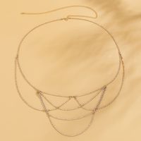 Wholesale Jewelry U-shaped Tassel Rhinestone Waist Chain Nihaojewelry main image 3
