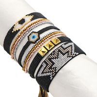Nihaojewelry Bijoux En Gros Mode Perles Miyuki Bracelet Multicouche Yeux Chanceux Tissés À La Main main image 2