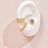 Nihaojewelry Wholesale Jewelry Simple Round Geometric Pearl Earrings sku image 1