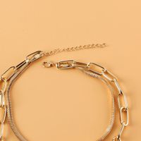 Wholesale Jewelry Alloy Geometric Double-layer Snake Bone Necklace Nihaojewelry main image 3