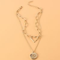 Großhandel Schmuck Einfache Herzförmige Anhänger Mehrschichtige Halskette Nihaojewelry main image 3