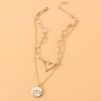 Wholesale Jewelry Simple Heart-shaped Pendant Multilayer Necklace Nihaojewelry main image 5