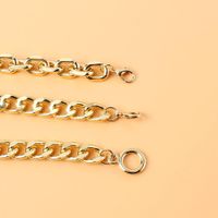 Nihaojewelry Bijoux En Gros Simple Géométrique Creux Chaîne Épaisse Bracelet En Alliage De Gland main image 4