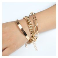 Wholesale Jewelry Simple Geometric Chain Alloy Bracelet Nihaojewelry main image 1