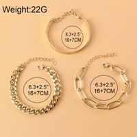 Wholesale Jewelry Simple Geometric Chain Alloy Bracelet Nihaojewelry main image 6