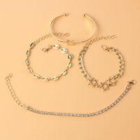 Nihaojewelry Wholesale Jewelry Retro Style Alloy Star Hollow Multi-layer Alloy Diamond Bracelet main image 4