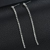 Nihaojewelry Boucles D&#39;oreilles Longues Gland De Diamant Simple Bijoux En Gros main image 4
