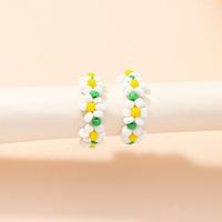 Nihaojewelry Wholesale Jewelry Simple Fashion Contrast Color Flower Resin Ring main image 5