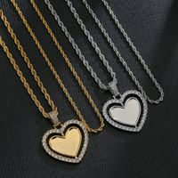 Wholesale Jewelry Rotating Heart Copper Necklace Nihaojewelry main image 6
