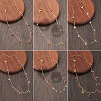 Nihaojewelry Wholesale Jewelry Simple Color Diamond Tassel Copper Anklet main image 1