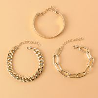 Wholesale Jewelry Simple Geometric Chain Alloy Bracelet Nihaojewelry sku image 1