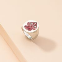 Nihaojewelry Wholesale Jewelry New Retro Mushroom Carved Alloy Ring sku image 1
