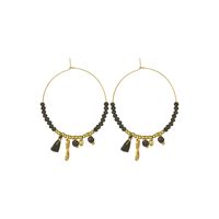 Nihaojewelry Mode Boucles D&#39;oreilles Rondes En Acier Titane Bijoux En Gros sku image 2