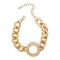 Nihaojewelry Wholesale Jewelry Simple Alloy Geometric Ring Chain Bracelet sku image 1