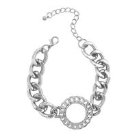 Nihaojewelry Wholesale Jewelry Simple Alloy Geometric Ring Chain Bracelet sku image 2