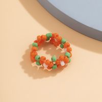 Nihaojewelry Wholesale Jewelry Simple Colorful Daisy Woven Beads Ring sku image 4