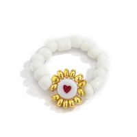 Wholesale Jewelry Ethnic Style Color Beades Flower Pendant Short Necklace Nihaojewelry sku image 8