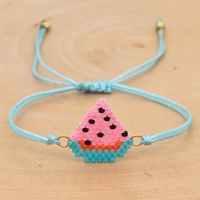 Nihaojewelry Großhandel Schmuck Einfache Meeresschildkröte Miyuki Perlen Handgewebte Wassermelone Kinderarmband sku image 2