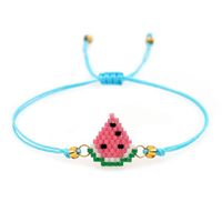 Nihaojewelry Großhandel Schmuck Einfache Meeresschildkröte Miyuki Perlen Handgewebte Wassermelone Kinderarmband sku image 1