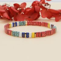 Nihaojewelry Wholesale Jewelry Bohemian Multi-layered Woven Colorful Paint Beaded Bracelet sku image 22