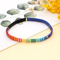 Nihaojewelry Wholesale Jewelry Bohemian Multi-layered Woven Colorful Paint Beaded Bracelet sku image 37