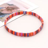 Nihaojewelry Wholesale Jewelry Bohemian Multi-layered Woven Colorful Paint Beaded Bracelet sku image 1