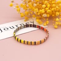 Nihaojewelry Wholesale Jewelry Bohemian Multi-layered Woven Colorful Paint Beaded Bracelet sku image 4
