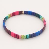 Nihaojewelry Wholesale Jewelry Bohemian Multi-layered Woven Colorful Paint Beaded Bracelet sku image 10