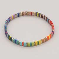 Nihaojewelry Wholesale Jewelry Bohemian Multi-layered Woven Colorful Paint Beaded Bracelet sku image 11