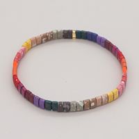 Nihaojewelry Wholesale Jewelry Bohemian Multi-layered Woven Colorful Paint Beaded Bracelet sku image 12