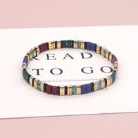Nihaojewelry Bijoux En Gros Bracelet De Perles De Peinture Colorée Tissé Multicouche Bohème sku image 19