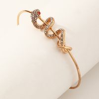 Nihaojewelry Wholesale Jewelry New Style Diamond Snake-shaped Bracelet main image 2