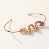 Nihaojewelry Wholesale Jewelry New Style Diamond Snake-shaped Bracelet main image 5