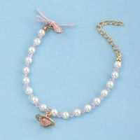 Nihaojewelry Bijoux En Gros Simple Perle Naturelle Rose Bracelet En Diamant Saturne main image 6