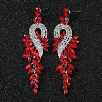 Wholesale Long Crystal Earrings Bridal Wedding Earrings Show Birthday Dinner Earrings main image 4