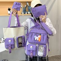Wholesale Large-capacity Doll Pendant Five-piece Backpack Nihaojewelry main image 1