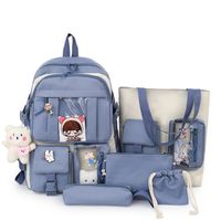 Wholesale Large-capacity Doll Pendant Five-piece Backpack Nihaojewelry main image 6