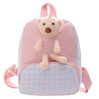 Wholesale Children's Plaid Bunny Doll Backpack Nihaojewelry main image 3