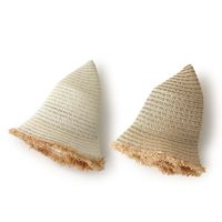 Wholesale Simple Pure Color Raw Edge Straw Hat Nihaojewelry main image 4