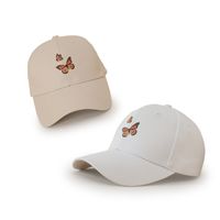 Wholesale Jewelry Simple Butterfly Pattern Wide-brimmed Sunshade Baseball Cap Nihaojewelry main image 4