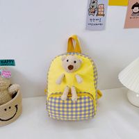 Wholesale Children's Plaid Bunny Doll Backpack Nihaojewelry sku image 7