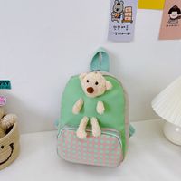 Wholesale Children's Plaid Bunny Doll Backpack Nihaojewelry sku image 8