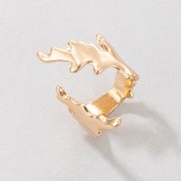 Nihaojewelry Wholesale Jewelry New Simple Golden Geometric Open Joint Ring main image 3