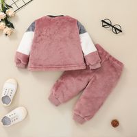 Baby Clothing 2021 Autumn And Winter Baby Sweater Suit Casual Children Clothing Pullover Two-piece Suit main image 5