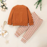 Nihaojewelry Children's Pullover Sweater Striped Trousers Two-piece Set Wholesale main image 3