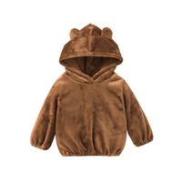 Nihaojewelry Children's Cute Brown Hooded Sweatershirt Wholesale main image 6